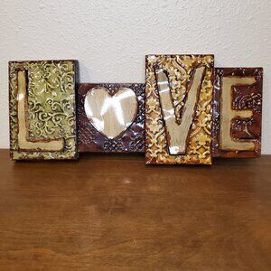 Metal LOVE Wall Sign Wall Decor